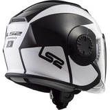 Casco Moto Abierto Ls2 570 Verso Mobile Black White Masxmoto