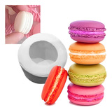 Molde Silicone Macaron Pequeno Bolacha Doce Decorar Macarron