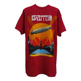 Playera Led Zeppelin - Celebration Day - Color Rojo 
