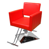 Silla Estetica Sillon Cuadrado Hidraulico Ajustable Barbero