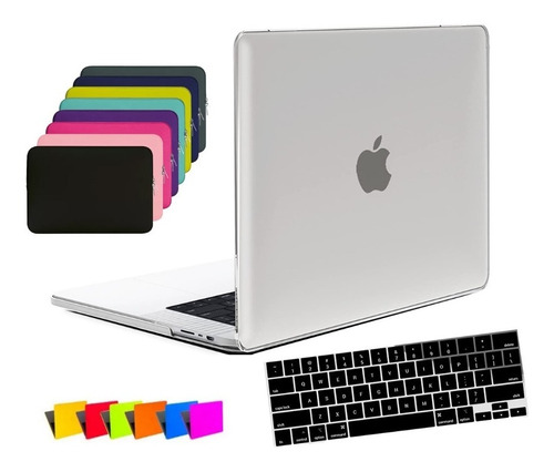 Kit Case Capa Macbook New Pro 16  A2485 + Pel Teclado + Bag