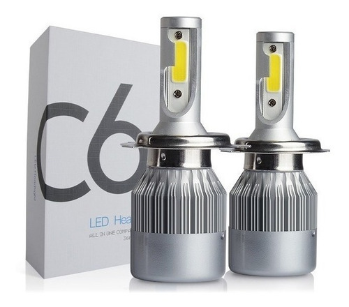 Par Lâmpada Automotiva Hb04 Super Led Efeito Xenon Farol 