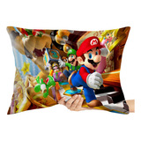 Capa Travesseiro Fronha Mario Bros Super Game Jogo Antigo