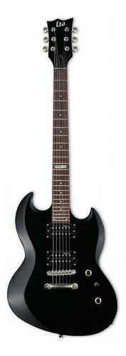 Guitarra Eléctrica Ltd Viper10 Negra Incluye Funda Color Negro Orientación De La Mano Diestro