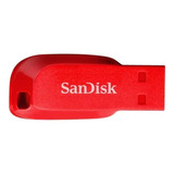 Memoria Usb Cruzer B. 2.0 Roja Sandisk Sdcz50-032g-g35r /v