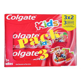 Pack X 3 Pasta De Diente Colgate Kids 50 G Para Niño + 1 Año