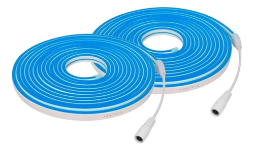 Neon Flex Manguera Tira 5m 12v Cinta Flexible Azul Fuerte