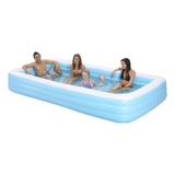 Family Kiddie Pool Piscina Rectangular Inflable Gigante 12 P