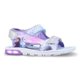 Sandalias Footy Con Luces Nenas Frozen Disney Abrojo Frz