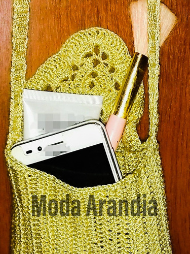 Bolso A Crochet Totalmente Artesanal 100% Hecho A Mano