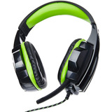 Fone De Ouvido Headset Gamer Multilaser P2 Preto/verde Ph123