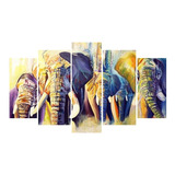 Cuadros Decorativos  Economicos   Familia De Elefantes