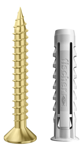 100 Tarugos Sx8 Y 100 Tornillos Tmf 5x45 Fischer 608368