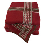 Manta De Trico 1,20x1,50 Xadrez Vermelha Decortextil