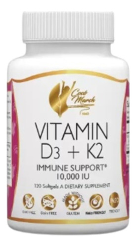 Dr Coco March Vitamin D3 K2 120 Capsulas 