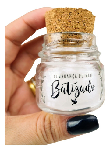 10 Lembrancinha Vela Aromática Batizado Rolha Organza Er