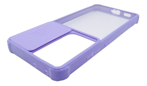 Carcasa Y Cámara Reforzada Compatible Para Samsung S21 Ultra Color Violeta