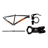 Quadro 29 Bike Mtb Ksw Xlt 100 Guidão Mesa Abraçadeira Pt/lj