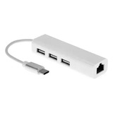 Adaptador Usb 3.1 Usb-c Red Ethernet Rj-45 Rj45 Hub Usb 2.0