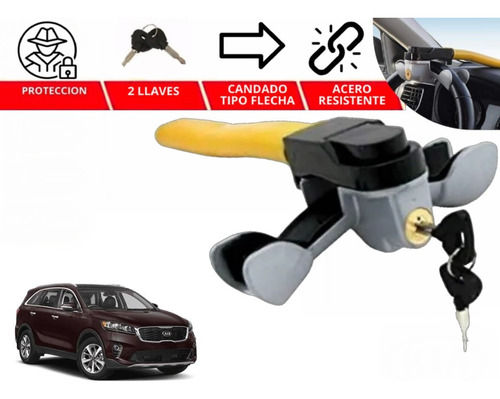 Candado Bastón Volante Hammer Antirobo Kia Sorento 2019