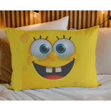 Fronha Infantil Capa De Travesseiro Bob Esponja