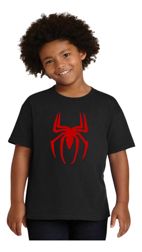 Playera Juvenil Spiderman Super Héroe Hombre Araña M1 Eg