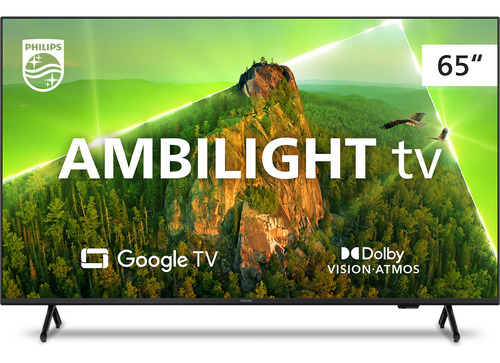 Smart Tv Philips Ambilight 65  4k, Google Tv, Comando De Voz