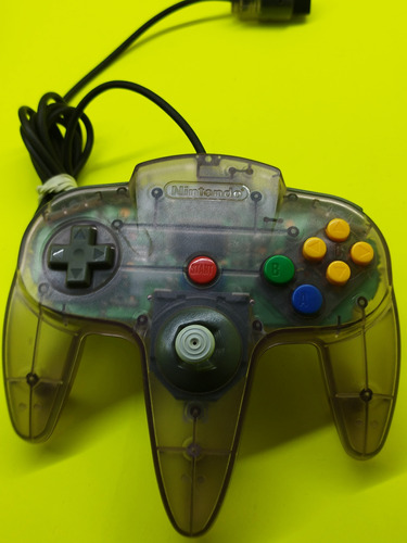 Control N64 O Nintendo 64 Original Transparente Morado