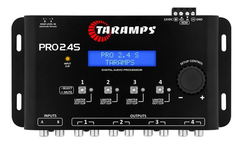 Processador Crossover Audio Digital Equaliza Pro 2.4 Taramps