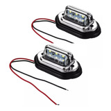 Pack 2 Luz Patente Foco 6 Led Smd Auto Camión Furgón 10-30v