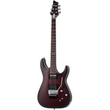 Guitarra Eléctrica Schecter C-1 Platinum Fr S De Caoba Crimson Red Burst Satin Con Diapasón De Palo De Rosa