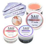 Kit 3 Gel X&d 15g Alongamento De Unha Profissional Led Uv