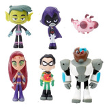6pcs Teen Titans Go Figura Modelo Juguete Regalo Para Niños