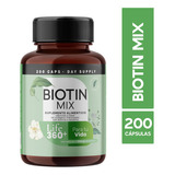 200 Cápsulas Cabello - Biotina Keratina Colágeno Hidrolizado Sabor 200 Cápsulas Para 200 Dias