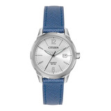 Reloj Citizen Quartz Dama Azul Ladies' Qzo Eu6070-19a - S022 Color Del Fondo Gris