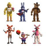 Figuras Five Nights At Freddy Base Rígida 6 Pzas Coroplast