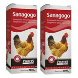  Kit 2x Sanagogo 20ml (tratamento Gogo Para Aves) Singamose