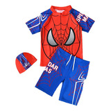 Spiderman Traje De Baño Para Chicos 3pcs