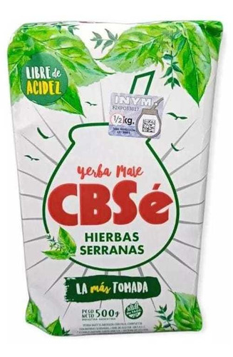 Yerba Mate Cbse Hierbas Serranas - Kg a $78