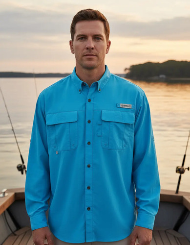 Camisa Magellan Manga Larga Hombre Pesca Upf30 Tallas Extras | Meses sin interés