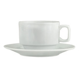 6 Tazas Y Platos Para Café Americano Porcelana