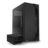 Gabinete Acteck Viken Gm434 Atx Fuente 500w Rgb Negro