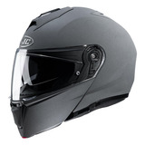 Casco Moto Hjc Rebatible I90 Solido Stone Grey