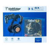 Pack Sx40 Control + Audifonos + Fallout 76 Voltedge Para Ps4