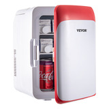 Vevor Mini Refrigerador Pequeño Portátil 12v 45w 10l Rojo