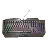 Teclado Targa Gamer Retroiluminado Led Usb Soporte Celular C