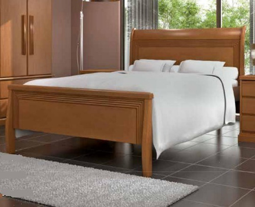 Cama Casal 1,40 X 1,90 Em Madeira Maciça  Moveis De Gramado