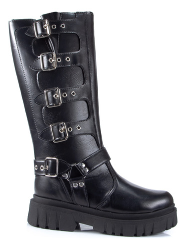 Bucaneras Botas Plataforma Altas Borcegos Mujer Th 880