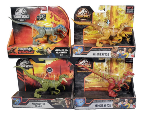 Jurassic World Velociraptor Squad Savage Strike Blue Y 3+