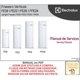 Manual De Serviço Freezer Electrolux Fe18, 22, 26, Ffe24